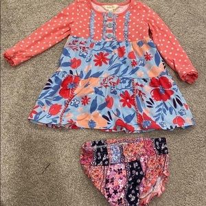 Matilda Jane 12/18 dress w/ diaper cover